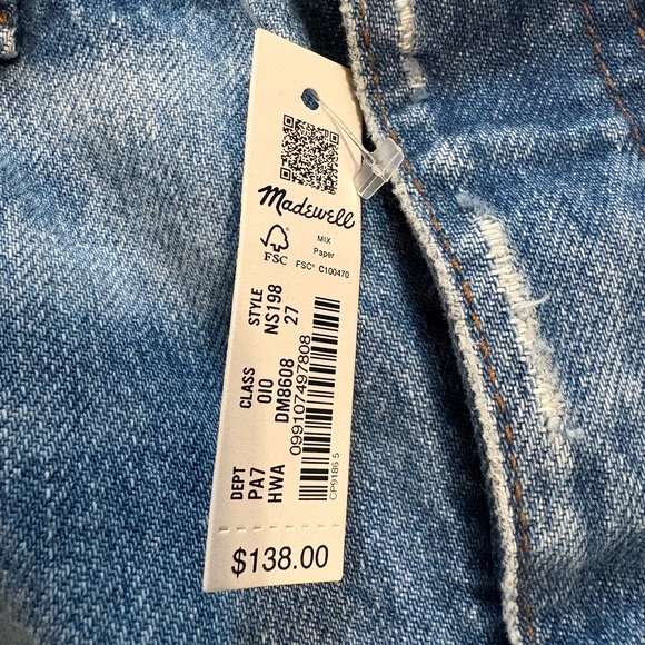 Madewell Light Blue Flare Jeans Low Sluggy Baggy size 27 - Picture 2 of 11